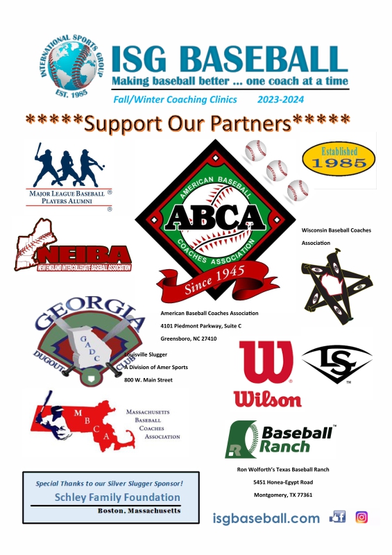 EBCA Convention 2023 - Thanks to ISG Baseball & partners