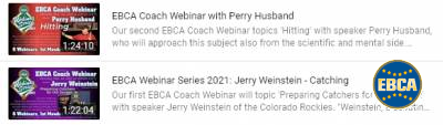 EBCA Coach Webinar video now available
